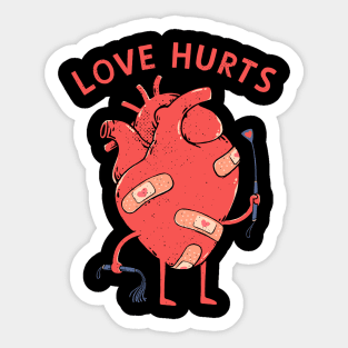 Love Hurts Sticker